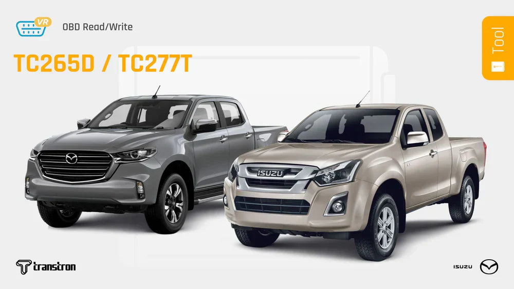 Mazda and Isuzu Transtron Aurix TC265D and TC277T are now on the Tool