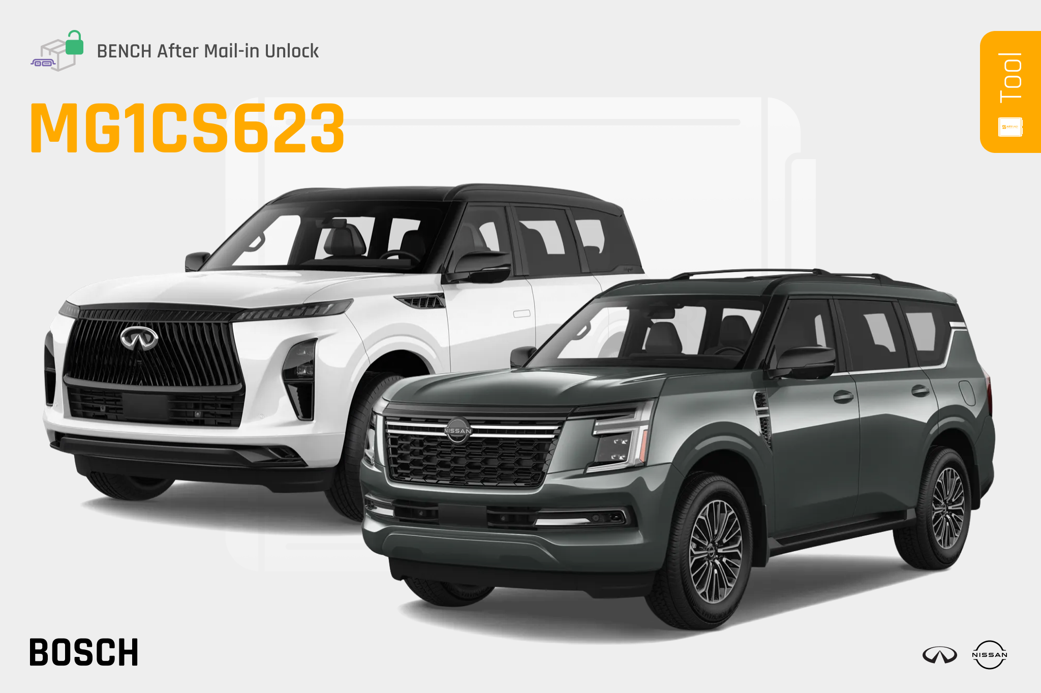 Mail-In Unlock for Bosch MG1CS623 Nissan Armada & Infinity QX80