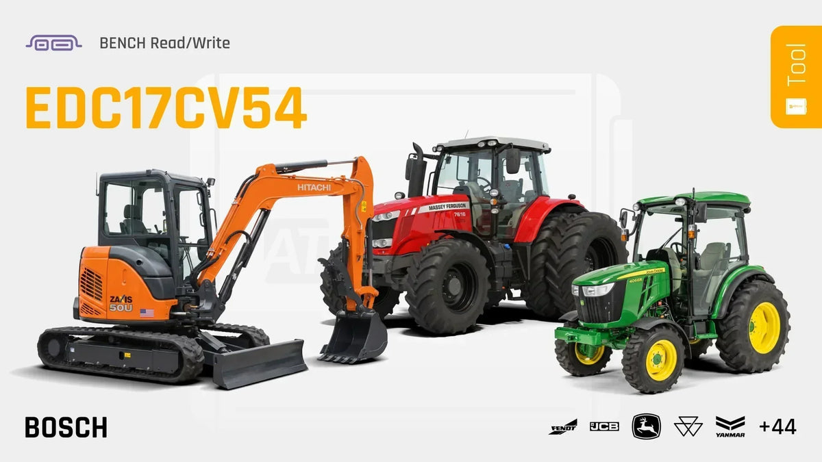 Agriculture, Construction & Forestry Vehicles Now on the Tool (Bosch EDC17CV54)