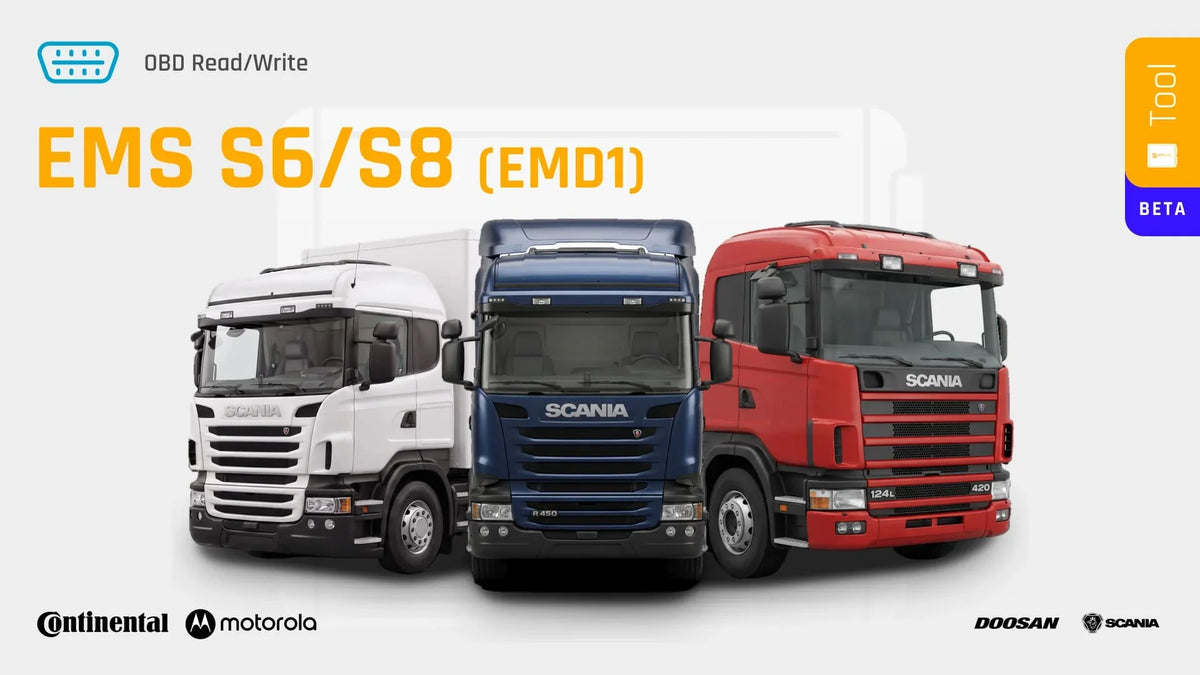 New Heavy-Duty OBD Support: Scania-Powered Doosan/Develon & Industrial Equipment (EMS S6/S8)