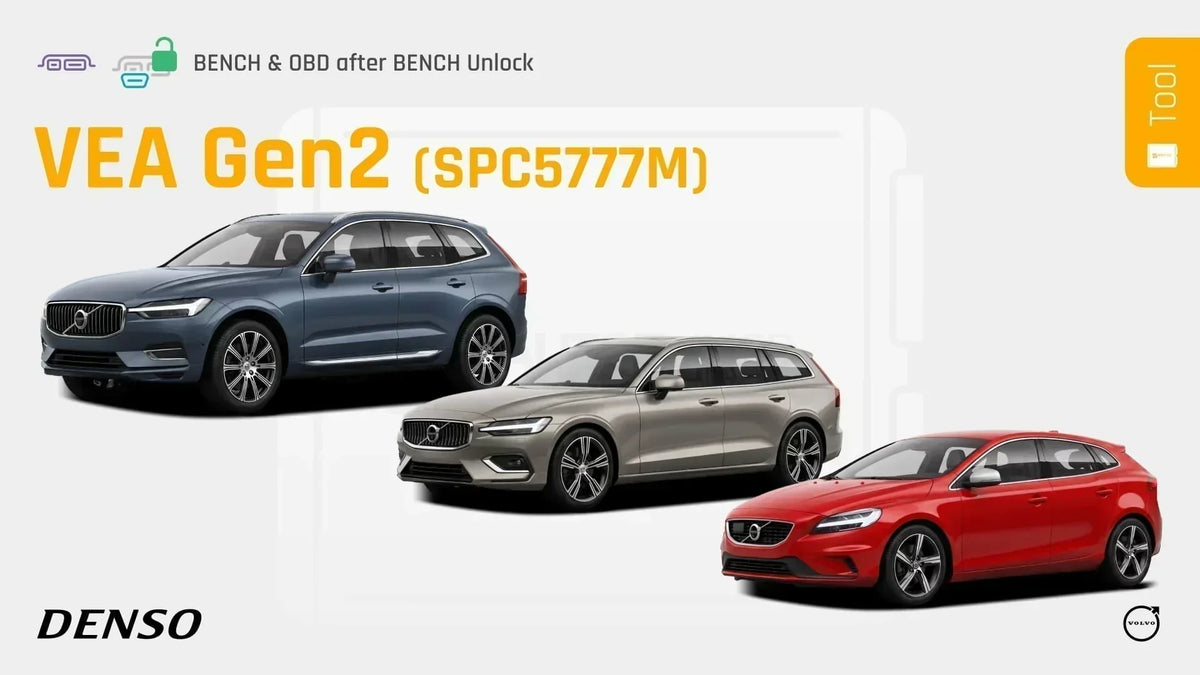 Volvo coverage expands with Denso VEA Gen2 (SPC5777M) Bench and OBD Unlock Support!