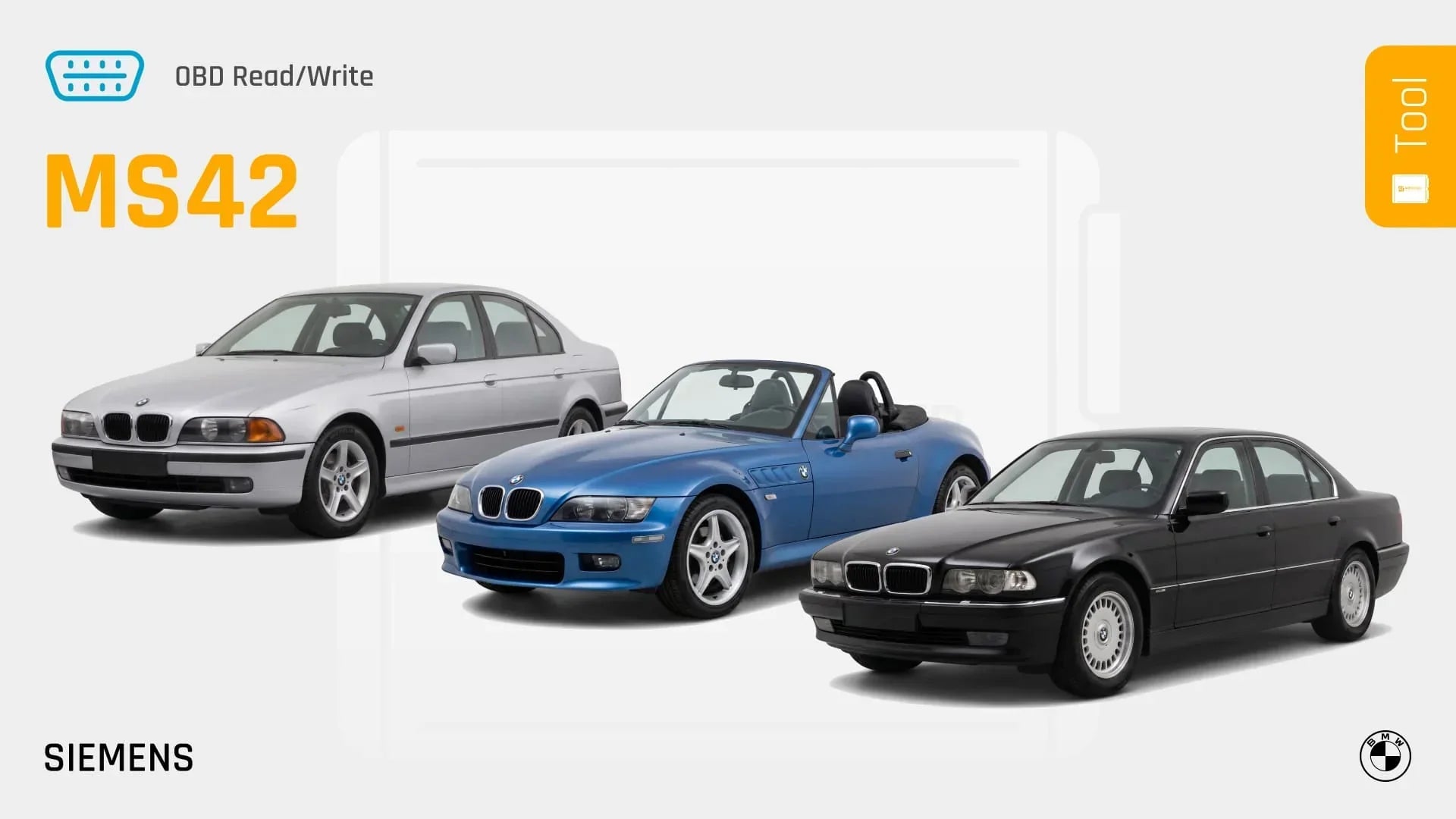 Late 90's BMW with Siemens MS42 ECUs now 100% OBD on the Tool!