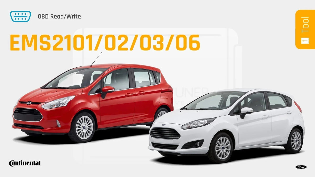 European Ford Naturally Asprated Models on the Tool via OBD (Continental EMS2101, EMS2102, EMS2103, EMS2106)