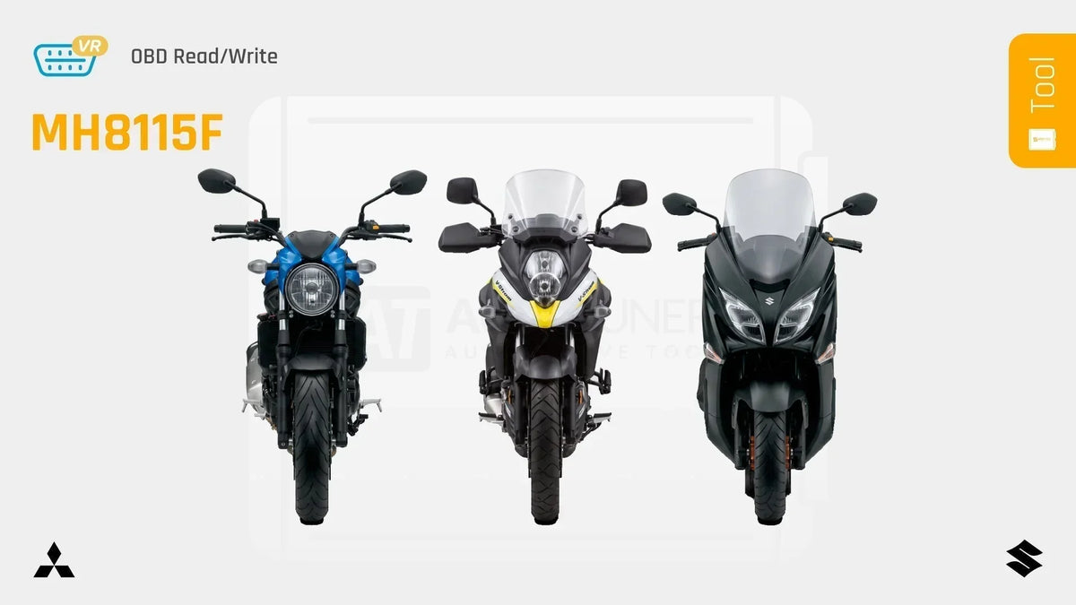 Suzuki Suzuki V-Strom 650 / 650XT, SV650 and Burgman live via OBD on the Tool! (Mitsubishi MH8115F)